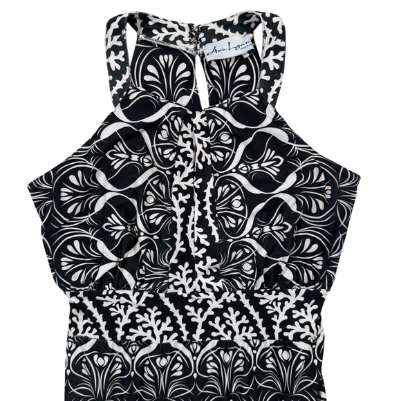 Ava Lynn Dresses & Skirts - Ava Lynn Halter Dress Black White Sleeveless Party Cocktail Dress